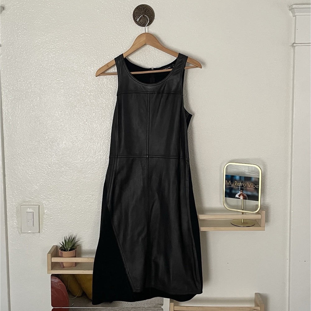 Trouvé Leather And Knit Dress